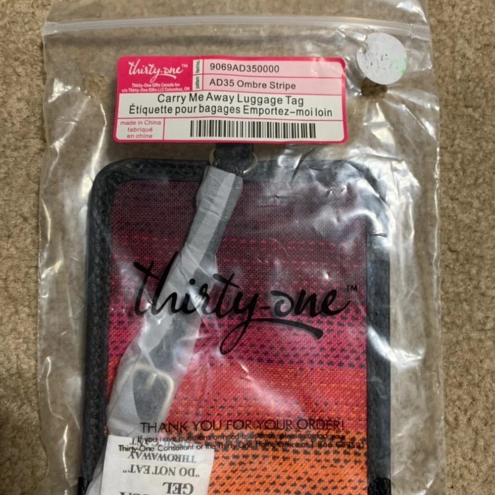 Carry me away luggage tag